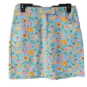 Tommy Hilfiger Blue Floral Retro Skirt 8